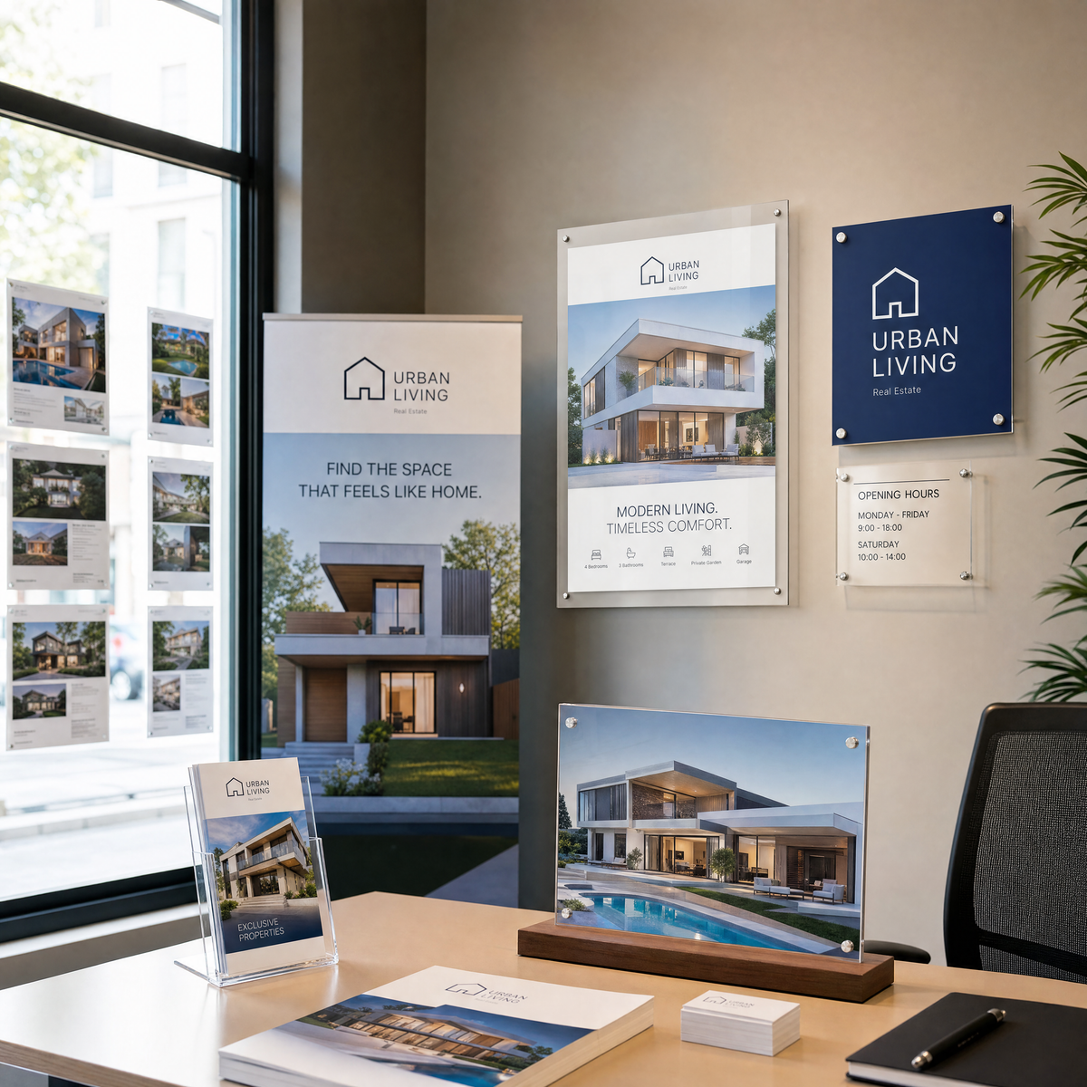 Drucklösungen für Immobilienagenturen