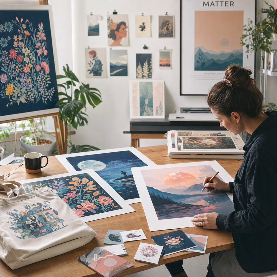 Soluzioni di stampa per artisti e illustratori