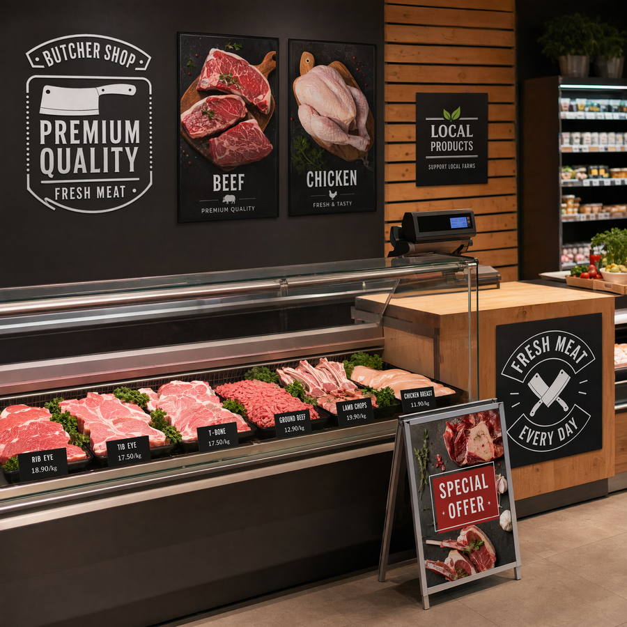 Soluciones de impresión para carnicerías y tiendas de alimentación